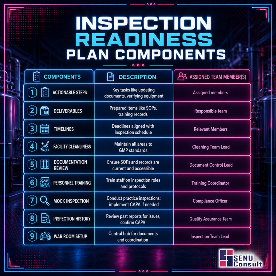 7. Create a Detailed Inspection Readiness Plan